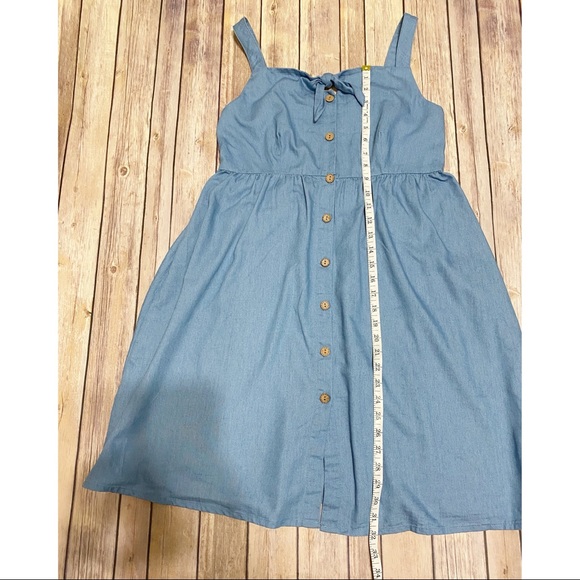 PATPAT Chambray Button Down Dress Medium - Picture 8 of 8